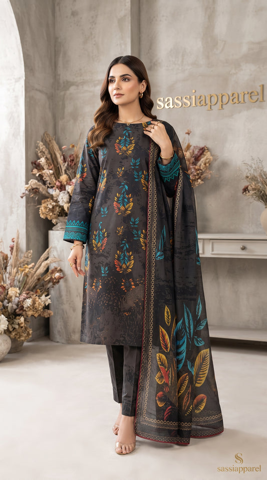 Embroidered Lawn Suit