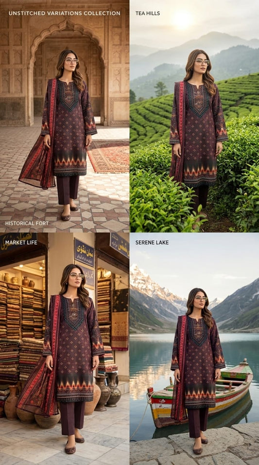 Premium Printed Lawn (Unstitched)