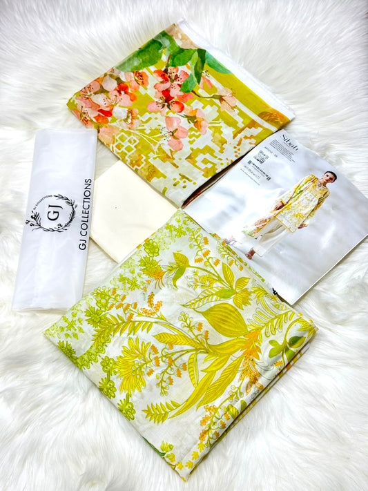 Digital Printed Lawn Suit (Unstitched) (s9c)