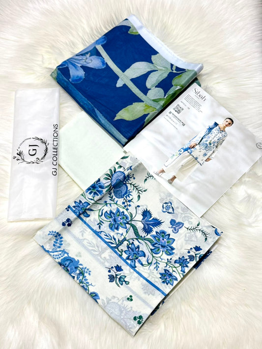 Digital Printed LAWN Shirt Back Sleeves (Unstitched)
