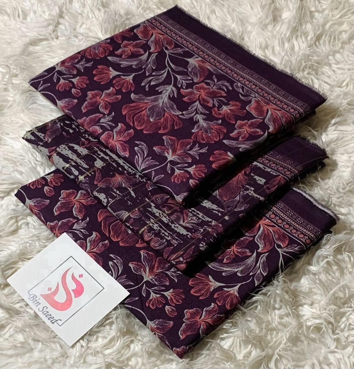 BIN SAEED LAWN COLLECTION 2026 (GA)(unstitched