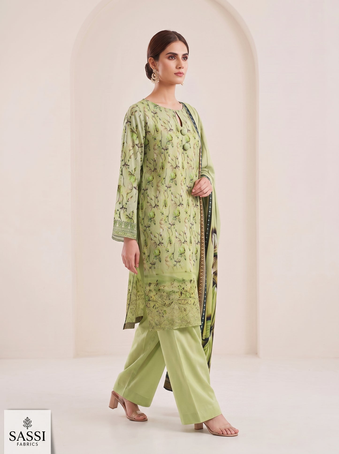 Lawn Sharara Suit