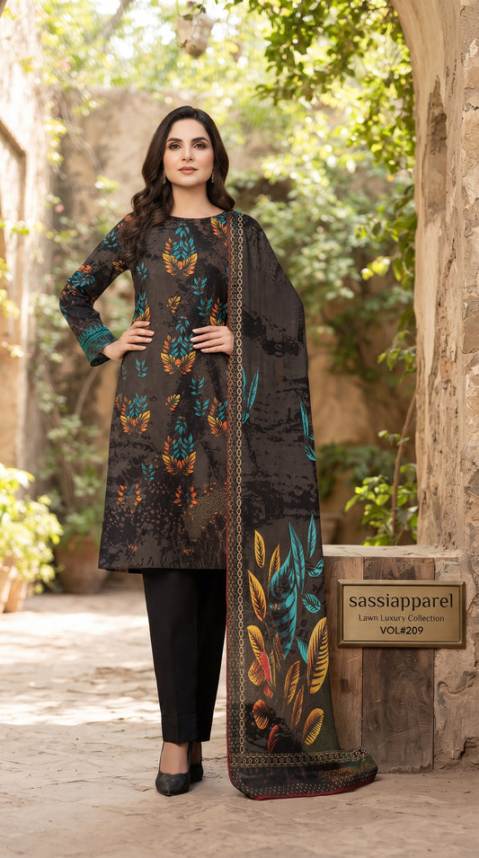 Embroidered Lawn Suit