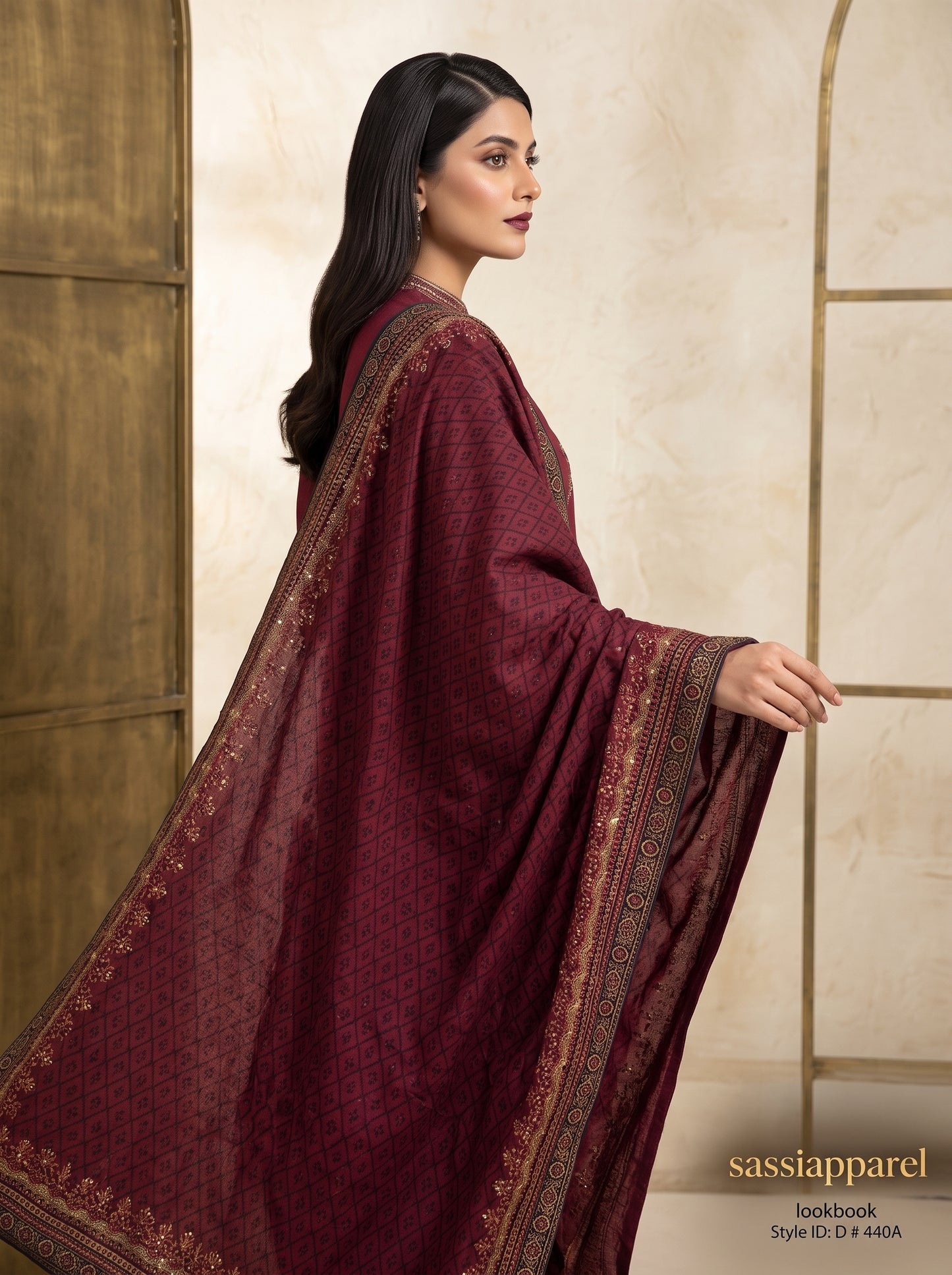 Zari Work Lawn Suit