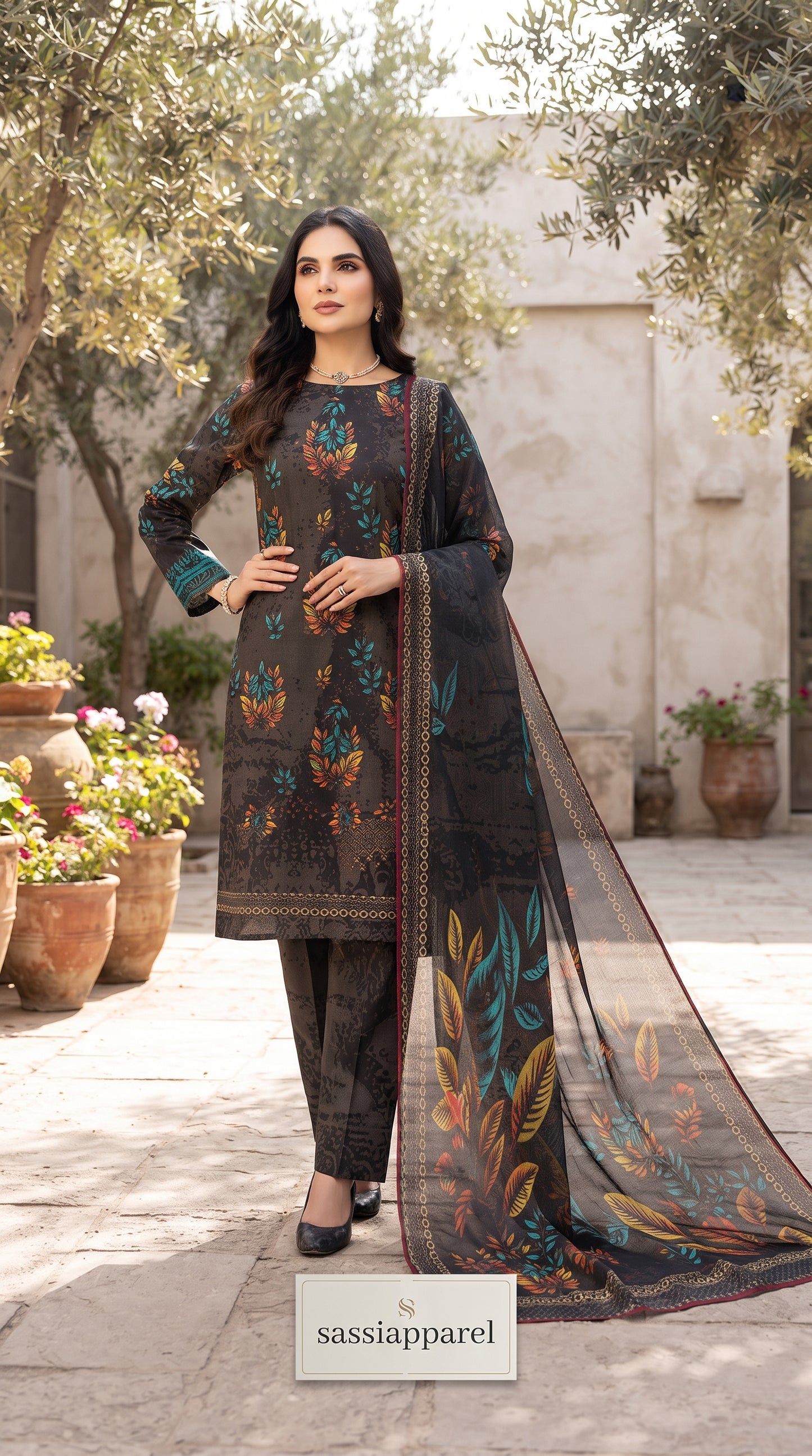 Embroidered Lawn Suit
