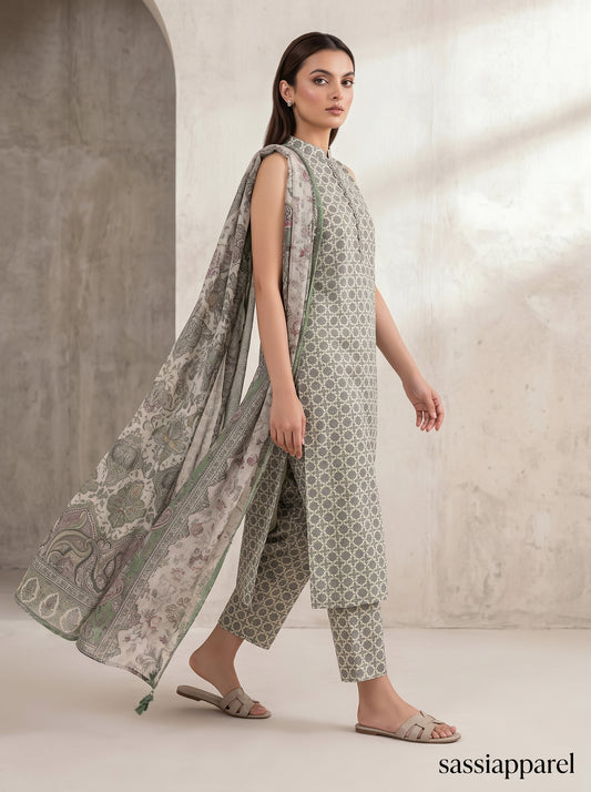 Luxury Embroidered Lawn Formal Suit