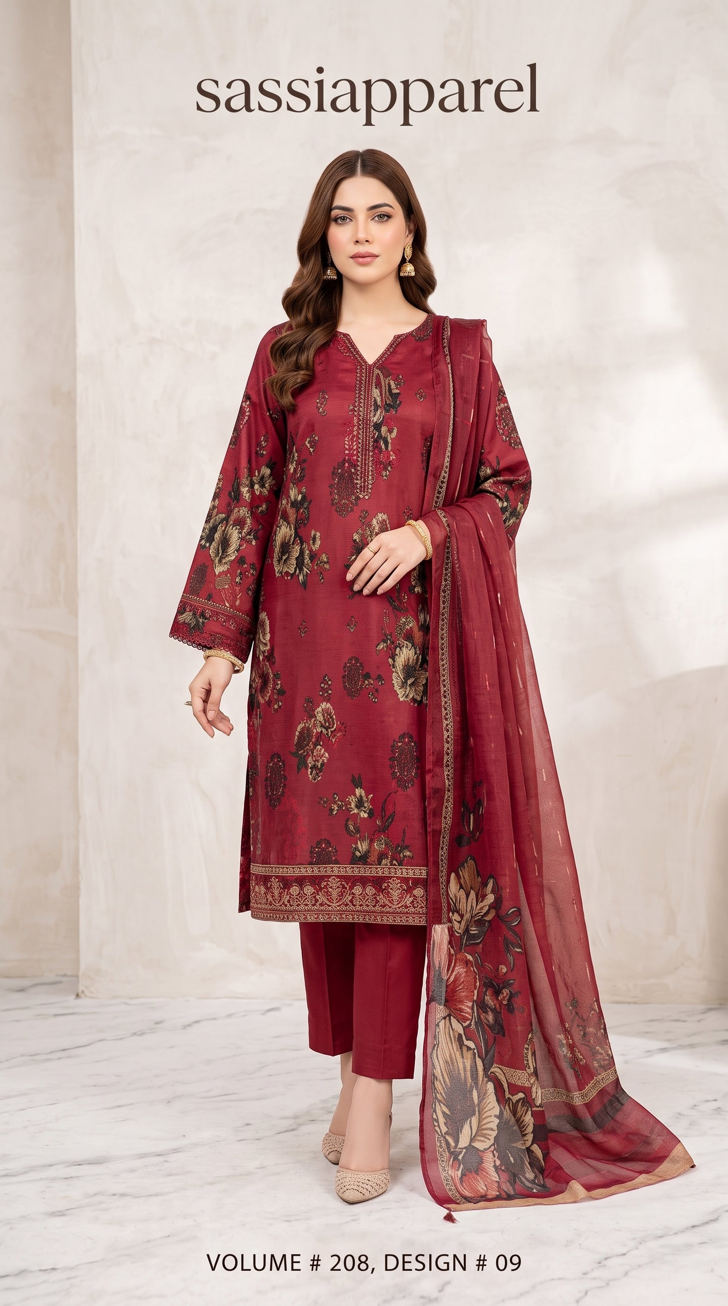 Floral Lawn Shirt Dress