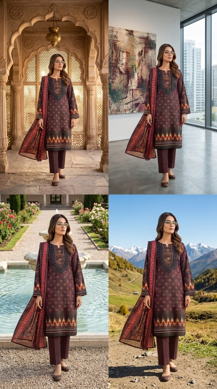 Premium Printed Lawn (Unstitched)