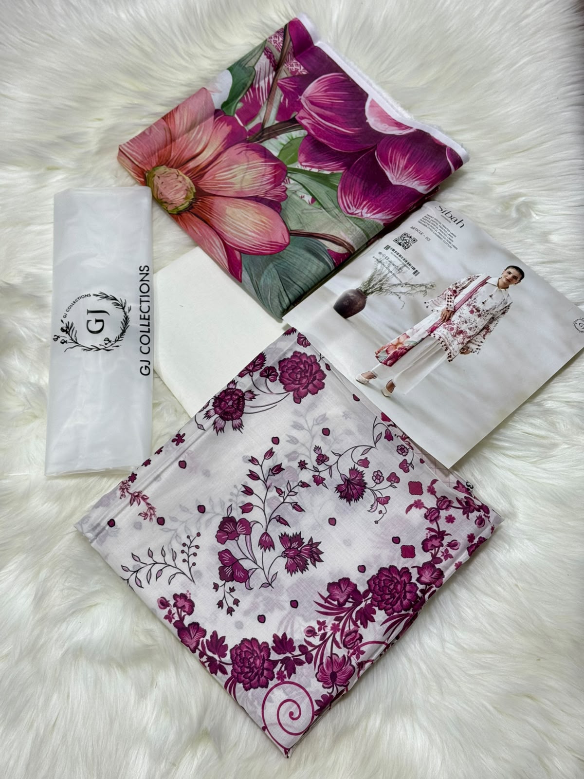 Digital Printed LAWN  Shirt Back Sleeves (Unstitched)