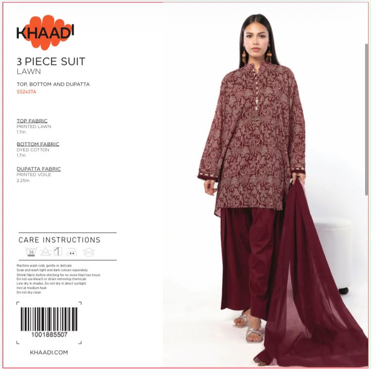 KHAADI 3PC DIGITAL PRINTED LAWN LATEST(s9c)(unstitched)