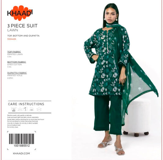 KHAADI 3PC DIGITAL PRINTED LAWN LATEST(s9c)(unstitched)