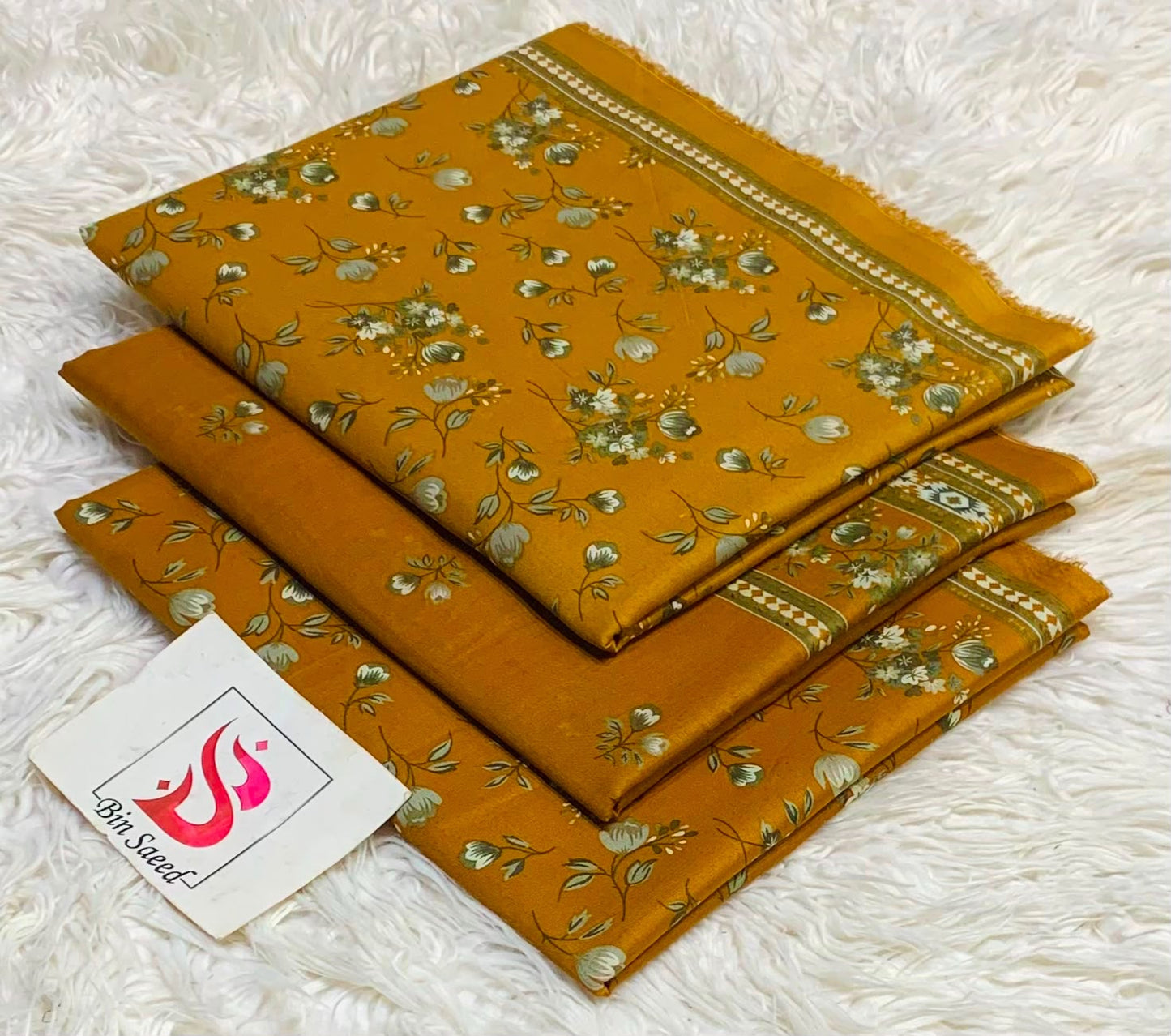 BIN SAEED LAWN COLLECTION 2026 (GA)(unstitched)