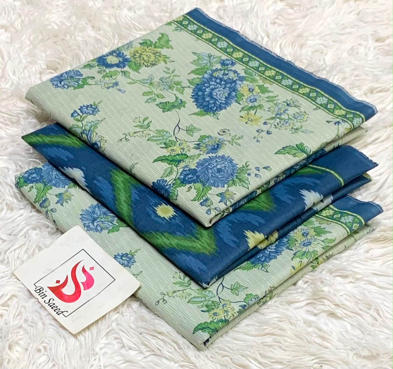 BIN SAEED LAWN COLLECTION 2026 (GA)(unstitched)