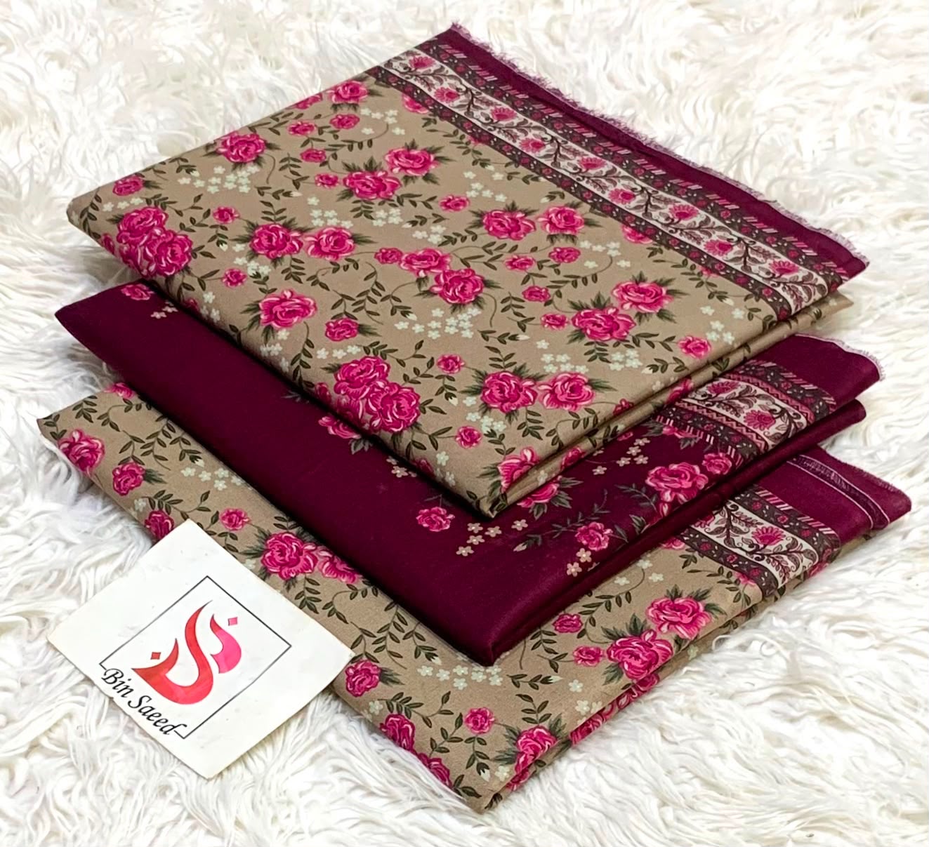 BIN SAEED LAWN COLLECTION 2026 (GA)(unstitched