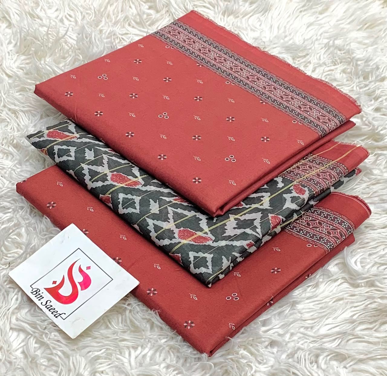 BIN SAEED LAWN COLLECTION 2026 (GA)(unstitched