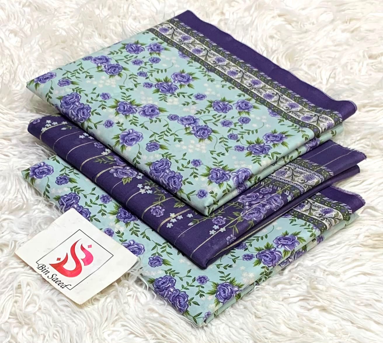 BIN SAEED LAWN COLLECTION 2026 (GA)(unstitched)