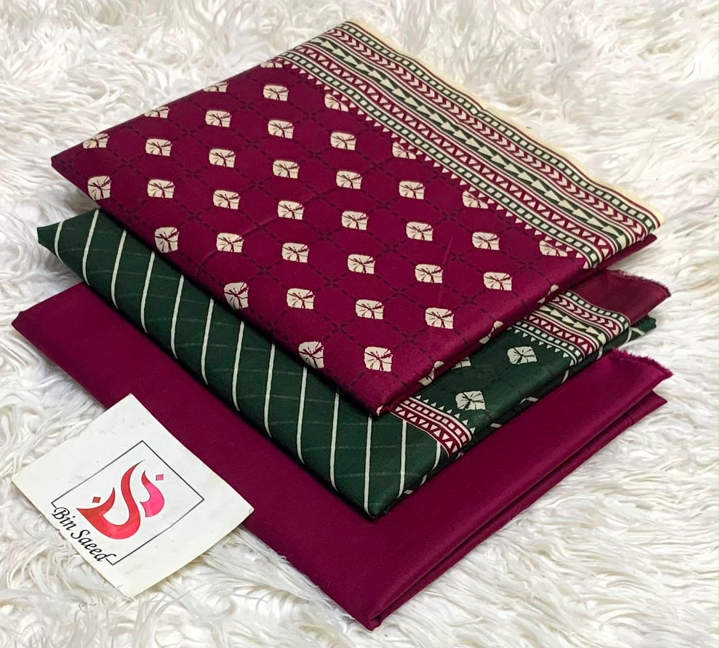 BIN SAEED LAWN COLLECTION 2026 (GA)(unstitched)