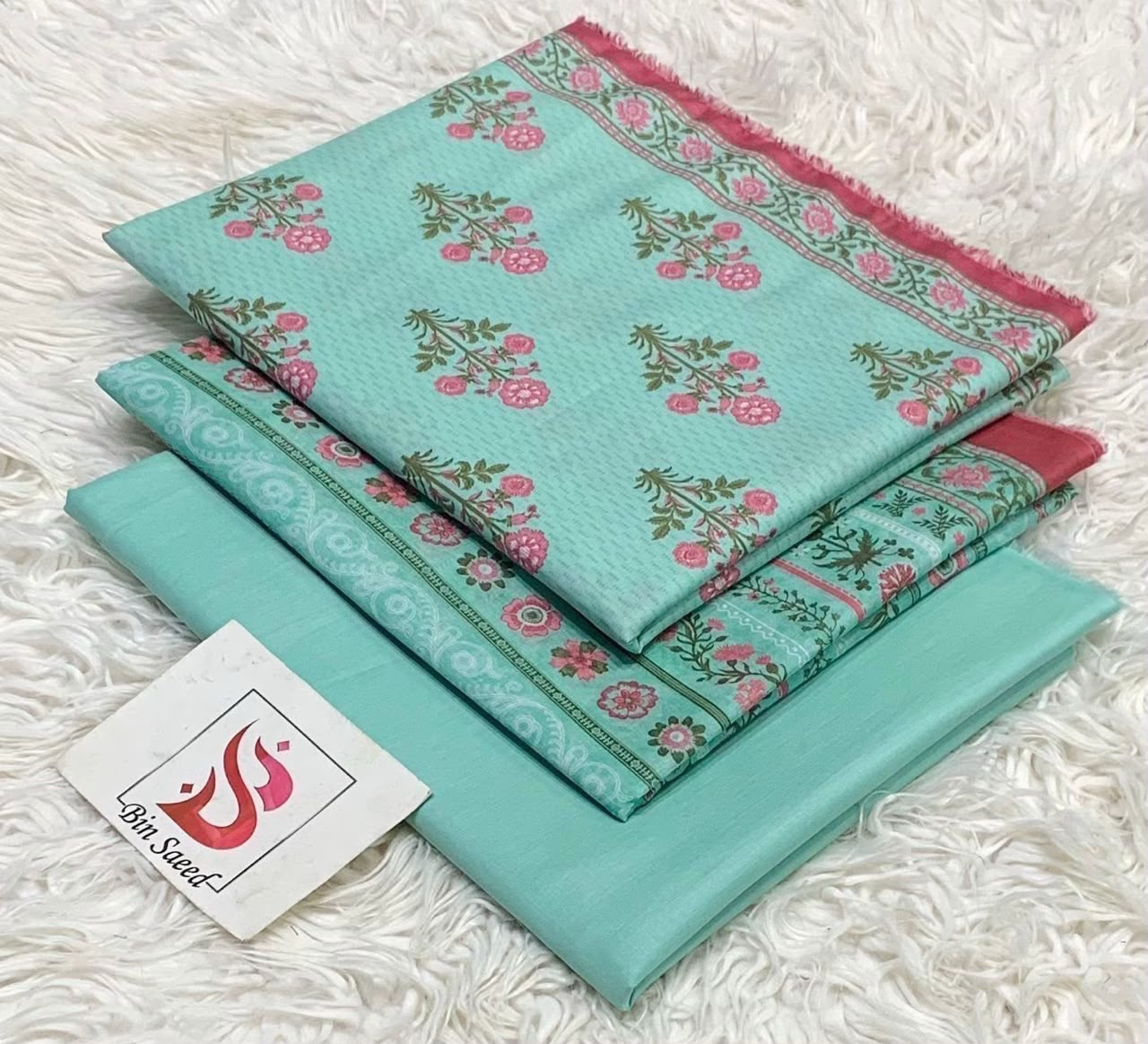 BIN SAEED LAWN COLLECTION 2026 (GA)(unstitched)