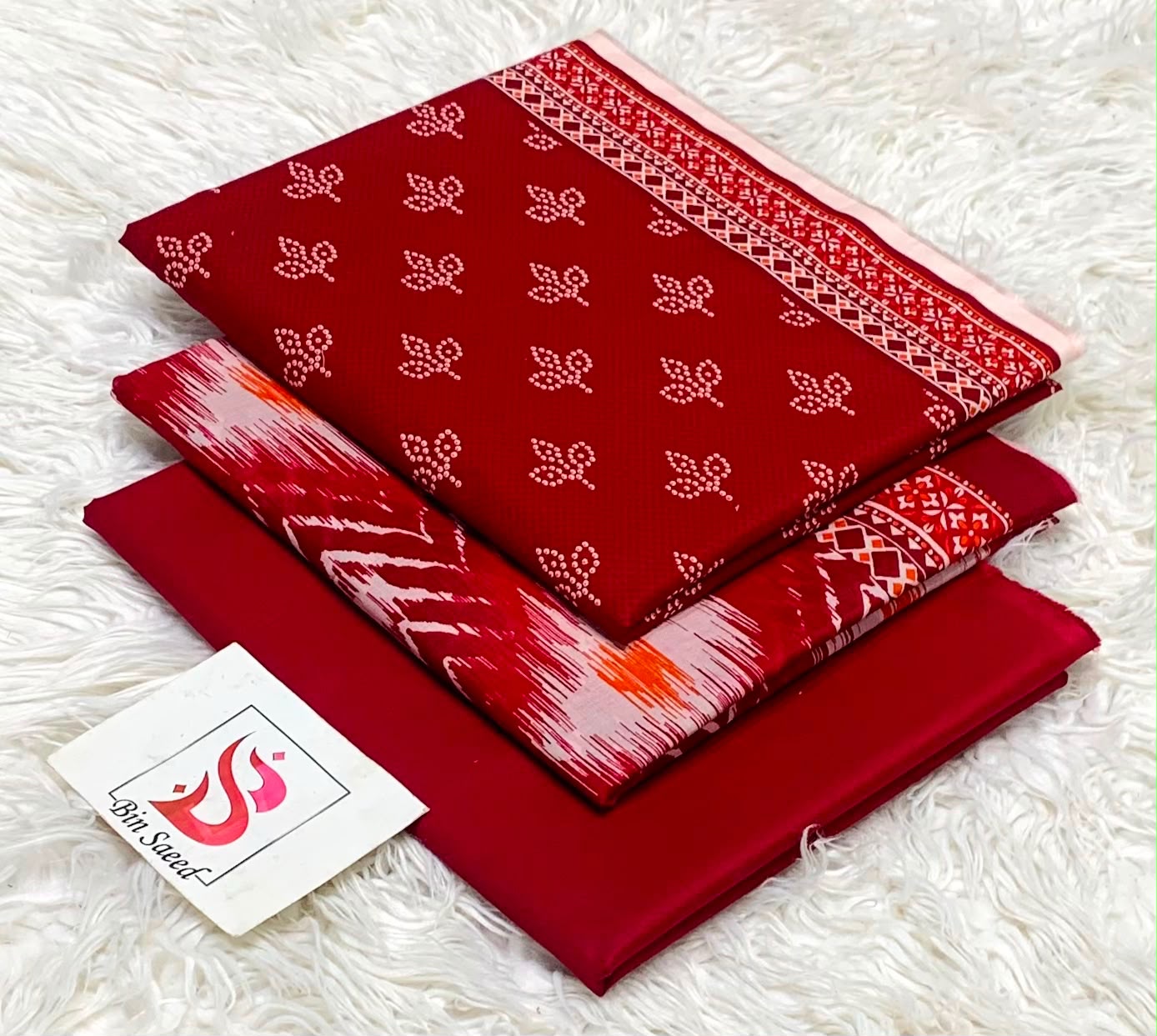 BIN SAEED LAWN COLLECTION 2026 (GA)(unstitched)