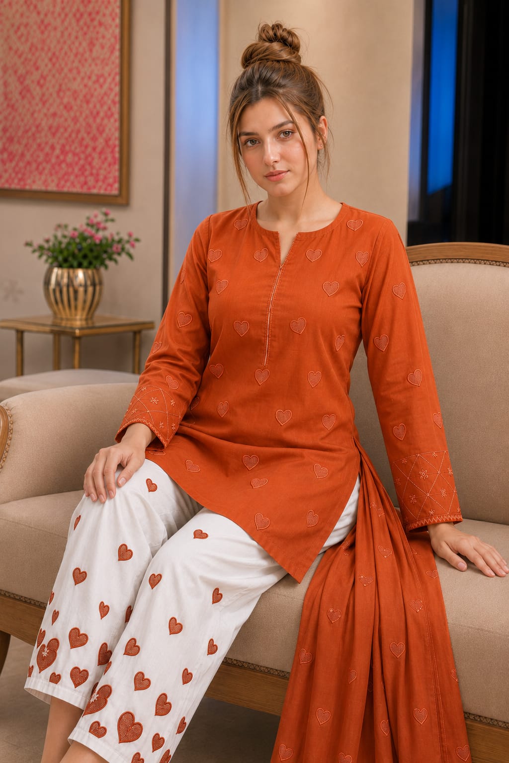 Bareeze HEART TRENDY ARTICLE COLLECTION 2026(2Pcs) (GA)(unstitched)
