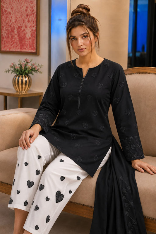 Bareeze HEART TRENDY ARTICLE COLLECTION 2026(2Pcs) (GA)(unstitched)