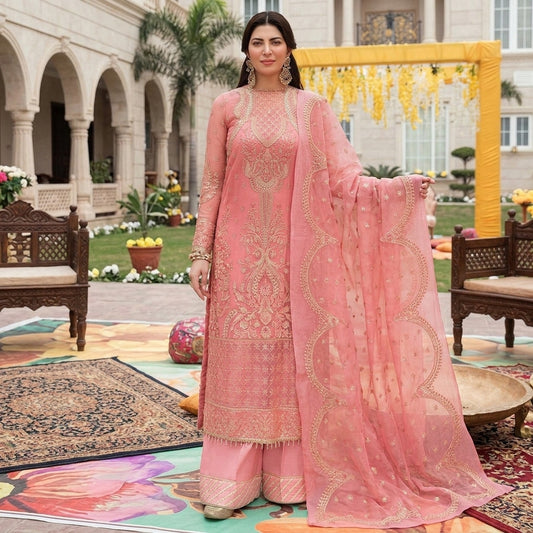 Silk Cotton Stitched 3 Piece Suit
