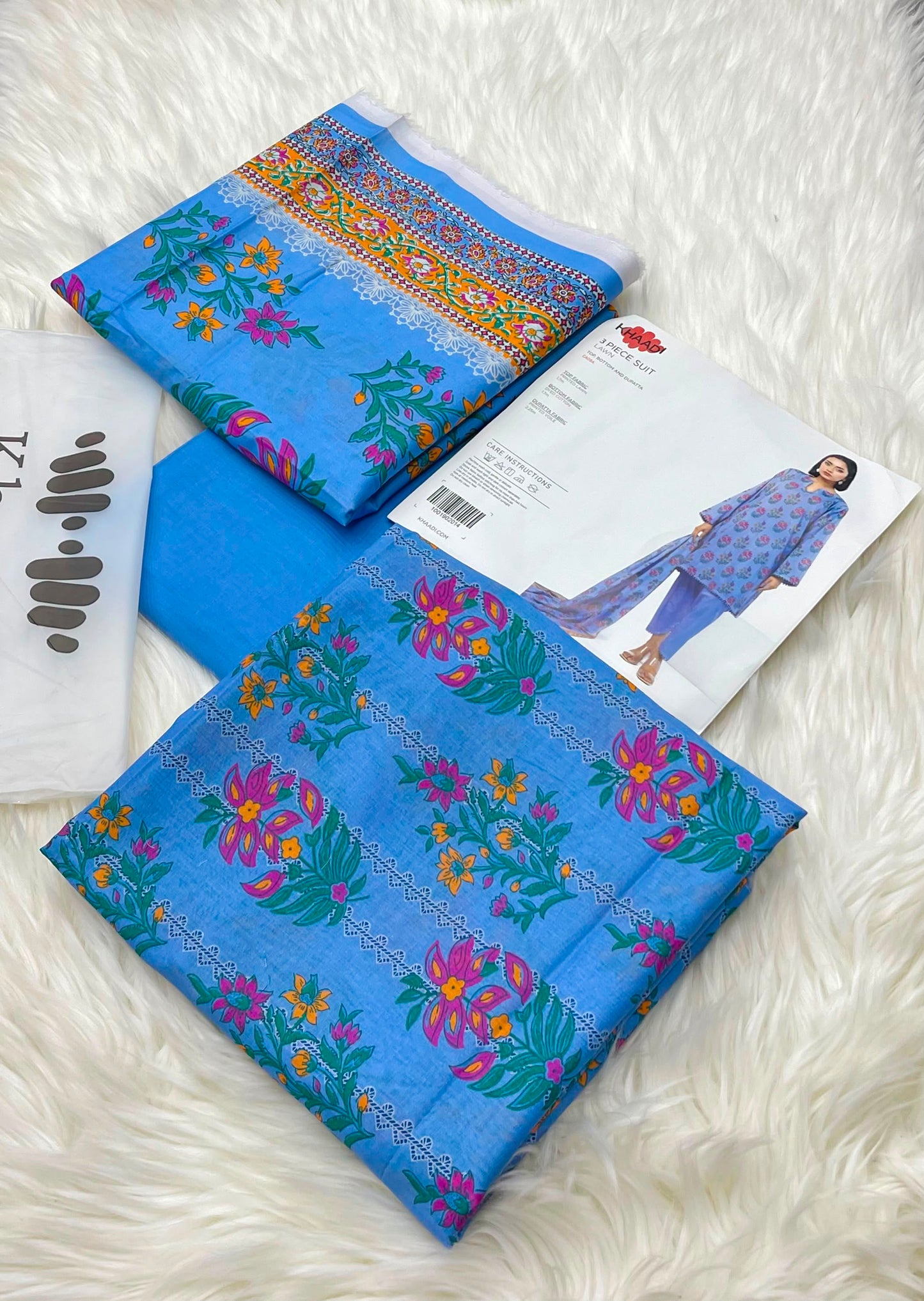 KHAADI 3PC DIGITAL PRINTED LAWN LATEST(s9c)(unstitched)