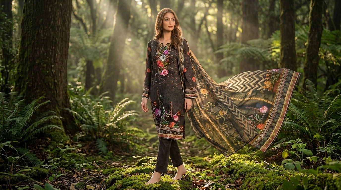 Premium Printed Lawn Suit (Unstitched)